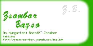 zsombor bazso business card
